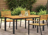 Table Top Oil Natural 120 x 70 x 2 cm Solid Acacia Wood 4108097