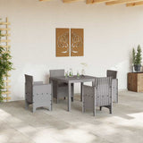 Garden Dining Set 5 pcs Light Grey Polypropylene 3378547