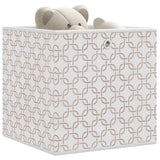 Foldable Storage Boxes 10 pcs Cream 32x32x32 cm Non-woven Fabric 4018982