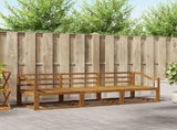 Outdoor Sofa Set 3 pcs Natural Solid Acacia Wood 3367137