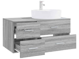Bathroom Furniture Set 2 pcs Grey Sonoma Engineered Wood 3403989