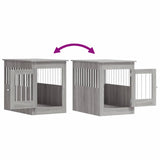 Dog Crate Furniture Grey Sonoma 55x80x68 cm Engineered Wood 838328