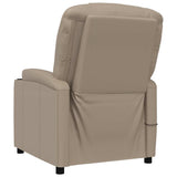 Massage Chair Cappuccino Faux Leather 321317