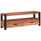 TV Cabinet with Drawer Brown 110 x 30 x 40 cm Solid acacia wood 4104010
