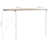 Camper & Caravan Awning 3x2x2.15 m Beige 148141