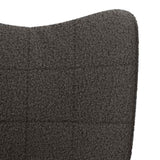 Armchair Dark Grey 62 x 67 x 95.5 cm Sherpa Fabric 42001780
