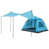 ZNTS Camping Tent Dome 5-Person Blue Quick Release 4004147