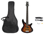GIB Electric Bass Guitar Full Size 4 String Sunset Color 78668867