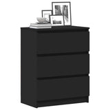 801383 Sideboard Black 60x35x76 cm Engineered Wood