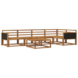 Outdoor Sofa Set 6 pcs Natural Solid Acacia Wood 3382572