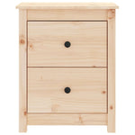 ZNTS Bedside Cabinet 50x35x61.5 cm Solid Wood Pine 813679