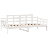 Daybed with Drawers without Mattress White 80x200 cm Solid Wood 3302123