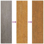 Lawn Edgings 50 pcs Brown 100 x 0.5 x 20 cm Weathering Steel 3335780