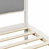Bed Frame with Headboard Light Grey 100 x 200 cm Fabric 878353