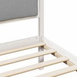 Bed Frame with Headboard Light Grey 140 x 200 cm Fabric 3394267