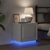 Bedside Cabinet 2 pcs White 44 x 34.5 x 45 cm Engineered Wood 869563