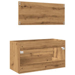 ZNTS 2 Piece Bathroom Furniture Set Artisan Oak Engineered Wood 856389