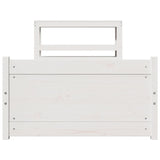 Bed Frame with Headboard without Mattress White 90x200 cm 3306016