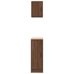 ZNTS Garage Cabinets 2 pcs Brown Oak Engineered Wood 3328293