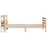 Bed Frame with Headboard without Mattress 100x200 cm 3305939