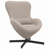 Egg Chair Light Grey 63 x 73 x 90 cm Fabric 42002768