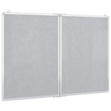 Magnetic Whiteboard Foldable 120x80x1.7 cm Aluminium 4005356