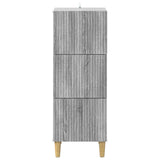 Drawer Cabinet Grey Sonoma 33 x 34.5 x 90 cm Engineered Wood 894621