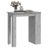 Bar Table with Storage Rack Concrete Grey 102x50x103.5 cm 809471