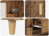Sideboard Old Wood 69.5 x 34 x 90 cm Engineered Wood 880833