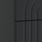 Bedside Cabinet Black 62 x 34.5 x 48 cm Engineered Wood 894086