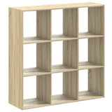 Bookcase Sonoma Oak 102x32x102 cm Engineered Wood 852818