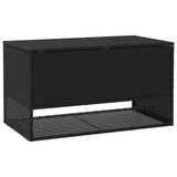 Outdoor Cushion Box Black 100x55x55.5 cm Poly Rattan 4104141