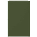 Bedside Cabinets 2 pcs Olive Green 34.5x39x62 cm Steel 841784