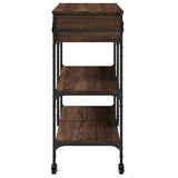 Kitchen Trolley Brown Oak 105x42x95 cm Engineered Wood 842380