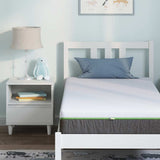 Mattress White and Grey 80 x 160 cm Pocket Spring 4106367