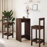 Bar Table Brown Oak 51x50x103.5 cm Engineered Wood 854424