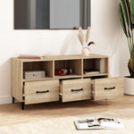 TV Cabinet Sonoma Oak 102x35x50 cm Engineered Wood 812612