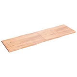 Table Top Light Brown 200x60xcm Treated Solid Wood Live Edge 363984