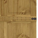Barn Door CORONA 90x210 cm Solid Wood Pine 4103417