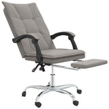 Reclining Office Chair Taupe Fabric 349749