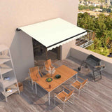 Manual Retractable Awning 350x250 cm Cream 3069077