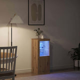 LED Sideboard Artisan Oak 41 x 37 x 100 cm Engineered Wood 863040