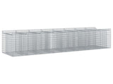 Gabion Raised Bed 4 pcs Silver 3422228
