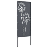 Garden Privacy Screen Anthracite 50 x 140 cm Cold-rolled steel 876282