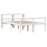 Senior Bed with Headboard without Mattress White 150x200 cm 3305868