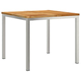 Garden Dining Set 5 pcs Brown Solid teak wood 3334798