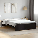 Bed Frame without Mattress Black 150x200 cm King Size 3279882
