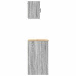 ZNTS Garage Cabinets 2 pcs Grey Sonoma Engineered Wood 3328274