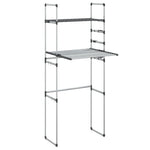 Washing Machine Shelf 77x52x192 cm Aluminium 154608