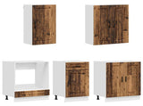 Kitchen Unit PORTO 5 pcs Old Wood Engineered Wood 3438283